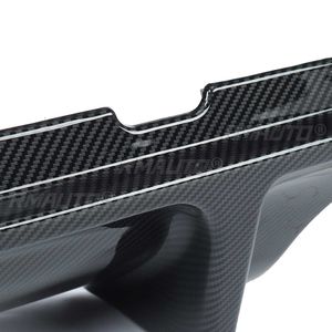 Difusor de Parachoques Trasero para Auto, Aspecto de Fibra de Carbono/Negro, con Luz de Freno LED, para Infiniti Q50 2014-2017 - Product Image 6