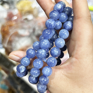 Bracelet Kyanite Naturelle Bijoux <span class=keywords><strong>Pierre</strong></span> de Guérison Naturelle <span class=keywords><strong>Cyanite</strong></span> Cristal Cadeau - Product Image 2