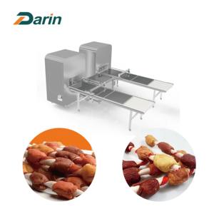 Top Pet <span class=keywords><strong>Treats</strong></span> Comida para perros Hueso de cuero crudo Máquina para masticar bocadillos Fabricación Línea de procesamiento de brochetas de triple sabor - Product Image 3