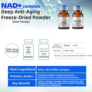 Sérum Booster Cutané Lyophilisé NAD+ NMN NR Complex avec Polynucléotides HA et Précurseurs de NAD+ <span class=keywords><strong>Plus</strong></span> pour un Anti-âge Profond - Product Image 4