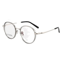 Gafas RS7604 Disponibles, Monturas Ópticas Redondas de Titanio, Diseño de Gafas Ópticas con Protección Contra Luz Azul