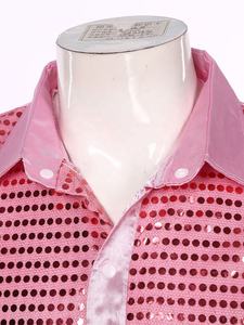 Chemise de danse pour hommes, vêtements de danse latine et jazz, costumes de scène, hauts pour la pole dance, fêtes à thème, défilés de mode, cérémonies, festivals - Product Image 3