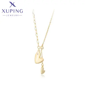 Ожерелье-01765 Xuping ювелирные изделия двойная любовь мода простое милое ожерелье для женщин Экологичная медь