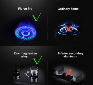 Embedded Tempered Glass Double <b>Stove</b> Energy-saving Electronic Ignition Gas Cooktop Eb03s Cookware Sets Nonstick Cookware Sets - Product Image 4
