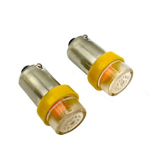 ADT หลอดไฟ LED 2ดวงแบบใสไฟ LED 6.3โวลต์44 BA9S #555หลอดไฟ LED สีฟ้าน้ำแข็งใส - Product Image 2