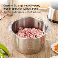 Picadora de Carne Eléctrica Automática de Alta Resistencia, 3L, Mini, Hecha en China, Picadora de Carne de Mesa de 3L para el Hogar