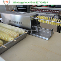 Rouleau manuel électrique à spirale pour couper pommes de terre, trancheur, machine pour découpe spirale de sucrerie