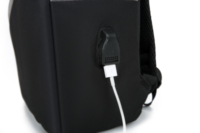 Promotion spéciale étanche USB charge biais bande fermeture à glissière affaires simple trois pièces sac à dos