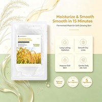 Masque facial hydratant au riz JMFREE OEM Private Label, à la fermentation microbienne naturelle, pour blanchir et réparer la peau.