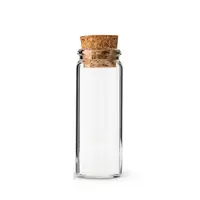 زجاجات زجاجية صغيرة لتخزين الزعفران مع فلين