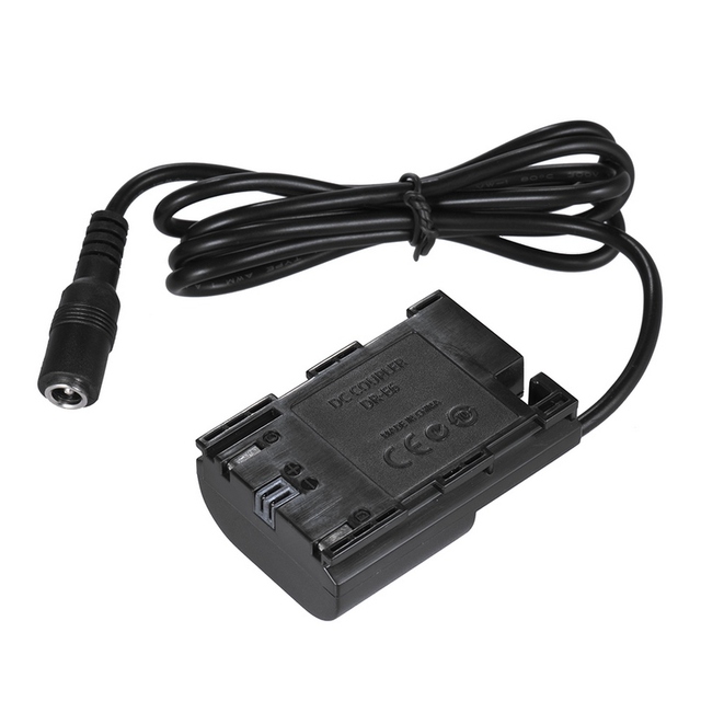 Wholesale LP-E6 Fully Decoded Dummy Battery DC Coupler Connector for Canon EOS 5DS 5DSR  5DIV 5D2 5D3 80D 7DII 70D 60D  Camera