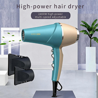 Sèche-cheveux professionnel Komex avec diffuseur 2600W, ionique pour des cheveux lisses et sans frisottis, doté de 2 vitesses et 2 réglages de chaleur