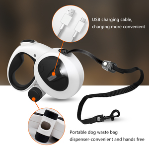 Led <span class=keywords><strong>Light</strong></span> <span class=keywords><strong>Up</strong></span> Pet Chạy Chì Chó Có Thể Thu Vào Dây Xích Với Đèn Pin Và Túi Phân - Product Image 6