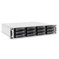 Serveur de stockage J2012-04-04X AIC avec 12 baies d'échange à chaud Adaptateur 2U12 JBOD SAS4 24G/12G Dual SATA BMC Data Center Cloud Computing