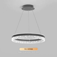 Lustre LED moderne et luxueux Dingdian avec projection d'étoiles, luminaires suspendus pour la décoration intérieure de salle à manger, chambre et salon