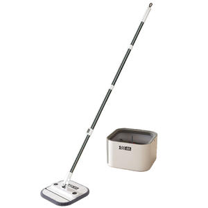 A11 <b>Flat</b> Microfiber <b>Mop</b> Warm White Gray 2.3kg With Flip Panel For Wall Corner Cleaning - Product Image 4