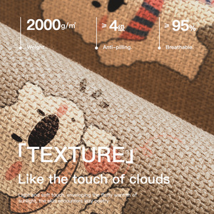 Alfombra de baño de dibujos animados, rectangular, de fibra de poliéster, absorbente y antideslizante para baño - Product Image 4