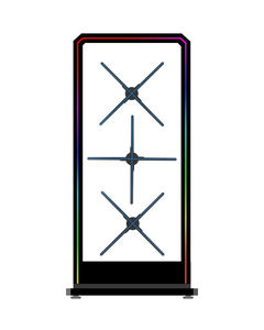 2025 Giwox Nouveaux Produits 65cm Projecteur de Portrait 3D Hologramme Publicité LED Ventilateur Dispositif 65cm Hologramme Publicité Ventilateur <span class=keywords><strong>pour</strong></span> Affichage - Product Image 3