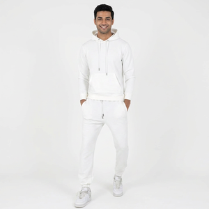 Pantalones Jogger con Capucha Unisex de Algodón Terry de 500GSM, Estampado Animal con Efecto Ácido, Impresión Puff, Color Beige Sólido, Invierno 2 1 - Product Image 1