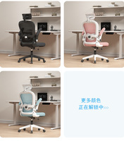 Accoudoir 3D réglable chaise d'ordinateur de bureau chaise de personnel à domicile maille rayée soutien lombaire chaise de bureau en maille pivotante