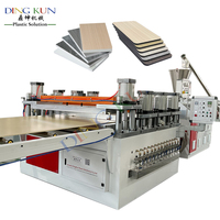 Kunststoff-Extrusionsmaschine für Küchenschränke WPC PVC Möbelplatten-Herstellungsmaschine Kunststoff-Extruder