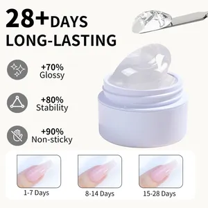Set de 7 Geles para Extensión de Uñas de 15ml, Gel Sólido para Extensión de Uñas, Antiadherente, Gel UV para Escultura 3D, Gel de Moldeo Rápido para Uñas - Product Image 2