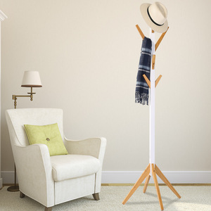 Bamboo <b>clothes</b> <b>rack</b>, solid wood coat <b>rack</b>, bedroom and living room multi-functional floor-standing <b>clothes</b> <b>rack</b>, creative and - Product Image 2