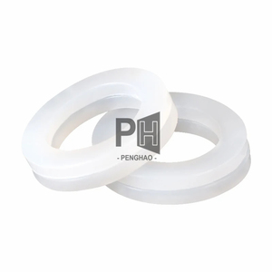 블랙 화이트 고무 실리콘 볼록 플랫 가스켓 1/2 3/4 1 씰 O-링 물 배관 수도꼭지 와셔 스테인레스 스틸 와이어 그물 - Product Image 2