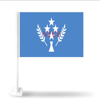 Drapeau de toit personnalisé pour voiture, motif Guam, en polyester, pour défilés, matchs sportifs et décorations de festivals nationaux – Vente en gros