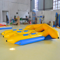 Bateau gonflable de banane de poisson volant de bâche de PVC fait sur commande d'usine pour la publicité disponible à la vente