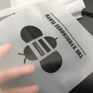 Bolsas de embalaje coloridas de plástico esmerilado, bolsas de polietileno con cordón para el pelo, <span class=keywords><strong>precio</strong></span> de fábrica - Product Image 6