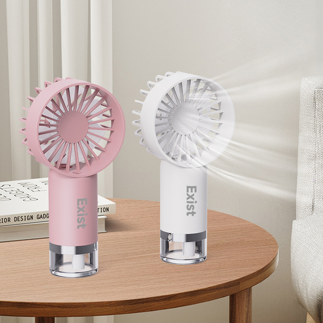 Portable Mini Water Mist Handheld Fan More Than Five Speeds Wireless USB Rechargeable Foldable Outdoor Car Household Use