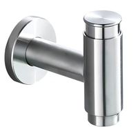 Robinet mural en acier inoxydable 304 à commande par pression, personnalisé pour bac à serpillière, usage hôtelier et salle de bain