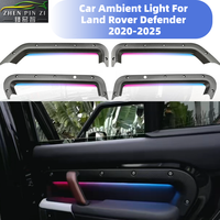 Kit d'éclairage d'ambiance LED en fibre de carbone véritable pour l'intérieur de la Land Rover Defender, amélioration de l'éclairage pour Land Rover Defender 2020-2025