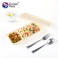 Boîte à Lunch à emporter en plastique, Bento portatif, sans danger pour micro-ondes portatif boîte à Lunch
