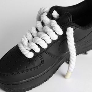 Lacets torsadés 100 % coton 100 120 140 160 180 cm Accessoires pour baskets Cordones Para Zapatos Lacci Scarpe - Product Image 3