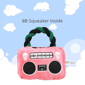 Wholesale Luxury Durable Interactive Squeaky Pet Chew Toys Hot Dog Radio Cell Phone <b>Plush</b> Dog Toys - Product Image 3