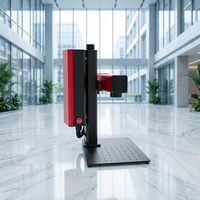 Nouvelle machine de marquage laser à fibre CNC mini et légère jusqu'à 50W pour la gravure sur métal et plastiques, prenant en charge les fichiers DXF/AI/DST