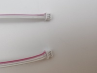 Fil de cuivre étamé 26AWG sans halogène, irradié, 0,169 m, connecteur 3P avec SR pour alimentation PCB éclairage LED