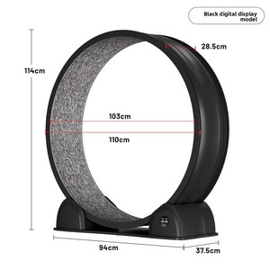 Roue de tapis roulant interactive pour chat, silencieuse, manuelle, pour la maison, avec fonction d'entraînement à la course, tapis roulant pour animaux de compagnie, chat, chien - Product Image 6