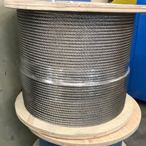 CÂBLE D'AVION 1/8 "3/16" 1/4 "5/16" 3/8 "7x7 7x19 Câble en acier Câble en acier inoxydable Prix bon marché Câble en acier galvanisé - Product Image 5