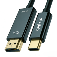 Cable USB C a HDMI Qiulink 4K Ultra HD de 1.8M 6FT QL-CH510, Adaptador Tipo C a HDTV para MacBook Pro, Air, iPad, Samsung, Laptop, Monitor