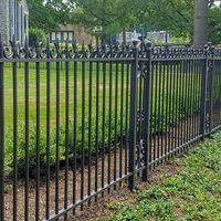 Rampe de balcon en fer forgé de style français Prima avec des volutes complexes et des détails de balustre