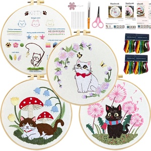 Handmade Mushroom Embroidery DIY Material <b>Kit</b> Bright <b>Sewing</b> Weaving Toys-for Crafting & Creativity Premium Craft Supplies - Product Image 6