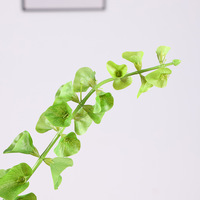 Petite Guirlande de Lierre Artificiel Haut de Gamme en Caoutchouc, Feuilles Vertes, Décoration Florale pour Intérieur, Extérieur et Mariages