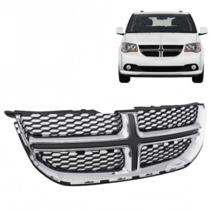 Pièces détachées automobiles Nouvelle calandre Chrome pour <span class=keywords><strong>Dodge</strong></span> Grand <span class=keywords><strong>Caravan</strong></span> 2011-2020 <span class=keywords><strong>Noir</strong></span> avec Chrome Oem 68088969AC Grille de pare-chocs avant - Product Image 1