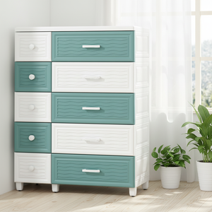 <span class=keywords><strong>Tiroirs</strong></span> de rangement Jumbo Armoire à <span class=keywords><strong>tiroirs</strong></span> à double rangée à <span class=keywords><strong>5</strong></span> niveaux Armoire de rangement pour articles ménagers et vêtements pour la maison - Product Image 1