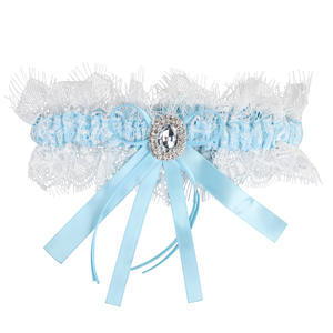 <span class=keywords><strong>Jarretière</strong></span> de mariée en dentelle, accessoires de mariage, ceinture à nœud en ruban faite à la main, anneau de jambe pour robe de mariée, fournitures de mariage, ODM Chine - Product Image 6