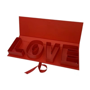 Boîte cadeau je t'aime avec boîte-cadeau rectangle de fleurs en argile pour ma petite amie le jour de la Saint-Valentin cadeau de fête des mères maman - Product Image 4
