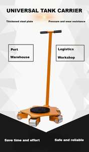 जिन यांग हू क्रंप चलती स्केट 360 डिग्री घूर्णन कार्गो ट्रॉली सार्वभौमिक टैंक वाहक - Product Image 2